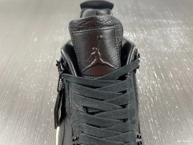 Black Jordan 4 Retro Hair 819139-010 Pony 0616